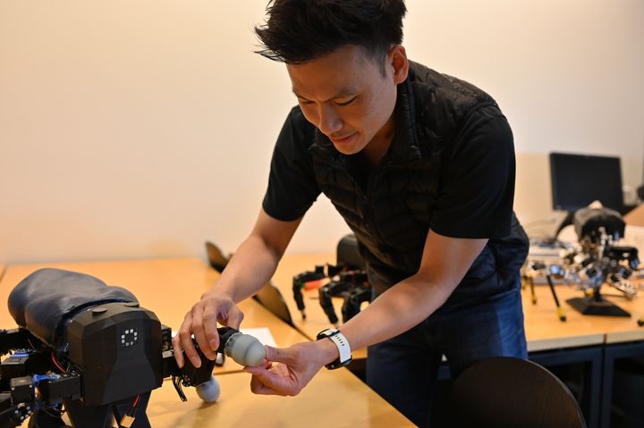 Poramate Manoonpong er professor i SDU Biorobotics, hvor de arbejder med robotteknologi inspireret af dyreverdenen. Han har tidligere udviklet billelignende robotter, og det var her, han opdagede, hvor meget teksturen på robotternes fødder betyder for deres evne til at bevæge sig effektivt.