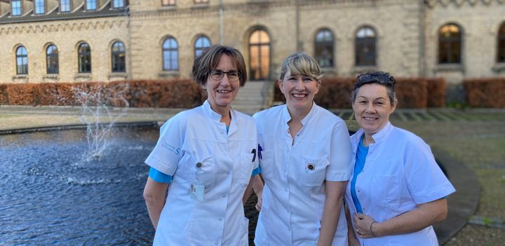 Fra vestre: Gitte Bunkenborg, Malene Beck og Elizabeth Rosted