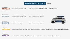 Rettighedsstafettens plan for skolebesøg