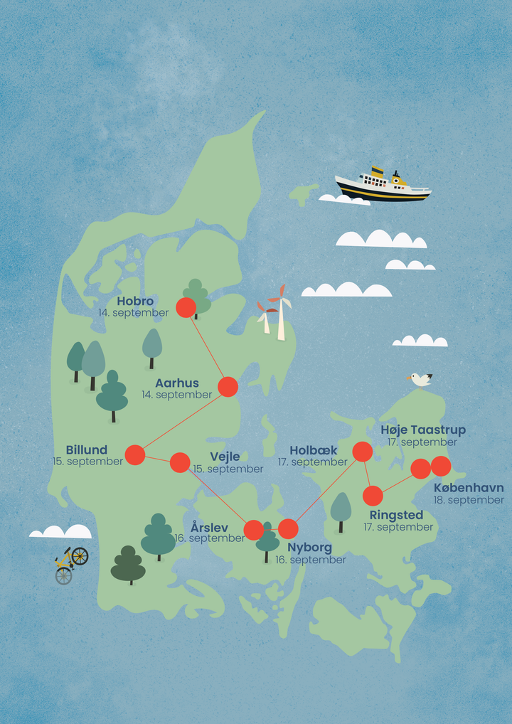 Rettighedstafettens rute 2026
