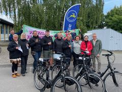 Cykelholdet Trækronen fra Dagtilbud Bankager i Horsens Kommune vandt hovedpræmien i årets Vi cykler til arbejde-kampagne fra Cyklistforbundet. Præmien var en elcykel fra Gazelle til alle på holdet.