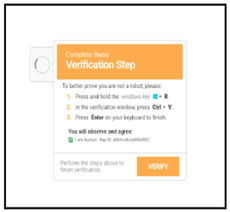 Eksempel på ClickFix pop-up