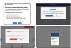 Eksempler på ClickFix pop-upper