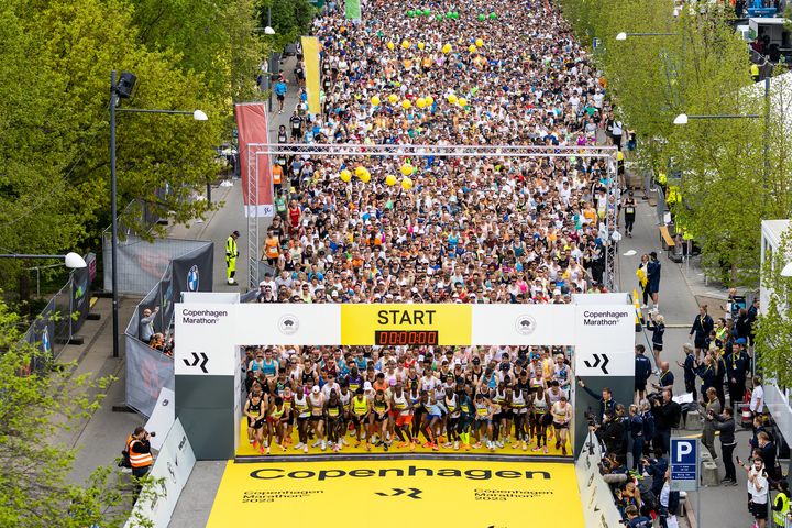 Copenhagen Marathon er udsolgt med 15.000 tilmeldte fire måneder før løbsdagen. Det er første gang nogensinde, at løbet kan melde udsolgt. Foto: Sparta Atletik & Løb.
