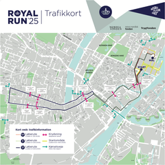 Trafikkort Royal Run 2025