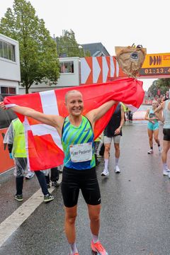 Alberte Kjær Stounberg. Fastest Danish woman at Copenhagen Half Marathon