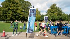 The One Year To Go relay took place on 19 September 2025 with close to 200 children from local schools