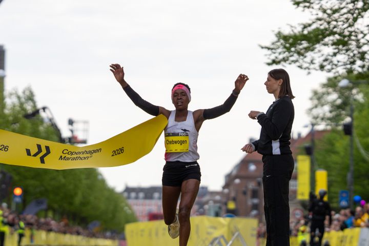 Mercy Chebwogen satte ny løbsrekord for kvinder, da hun sejrede ved Copenhagen Marathon