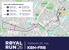 Trafikkort Royal Run 2026