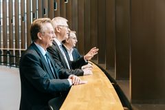 Byauditoriet udgør hjertet i Universitetsbyen og danner ramme om den officielle indvielse den 21. maj.