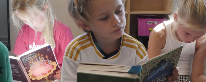 Skoleelever i Rudersdal Kommune læser