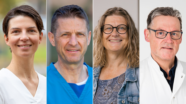 Professor Christina C. Dahm, klinisk professor Christian Lodberg Hvas, professor Jette Feveile Young og klinisk professor Søren Gregersen er programledere for det nye forskningsprogram.