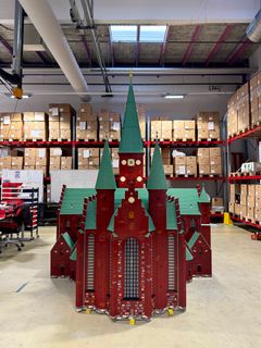 Aarhus Domkirke på lageret i LEGOLAND.