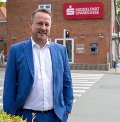 NABOEFFEKTEN: Kommerciel direktør Martin Høj fra GF Forsikring glæder sig til samarbejdet med Middelfart Sparekasse. (Foto: Erik Høirup)