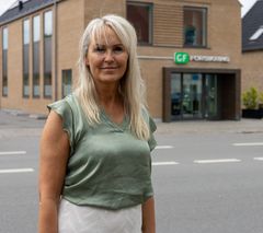 NABOEFFEKTEN: Direktør i Middelfart Sparekasse Jette Rosenberg glæder sig til samarbejdet med GF Forsikring. (Foto: Erik Høirup)
