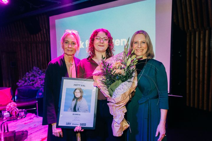 Katrin Sigurpálsdóttir Kamban fra Frítt Val sammen med Dorthe Petersen, CEO i PlanBørnefonden og Charlotte Møller-Andersen, formand for PlanBørnefondens bestyrelse