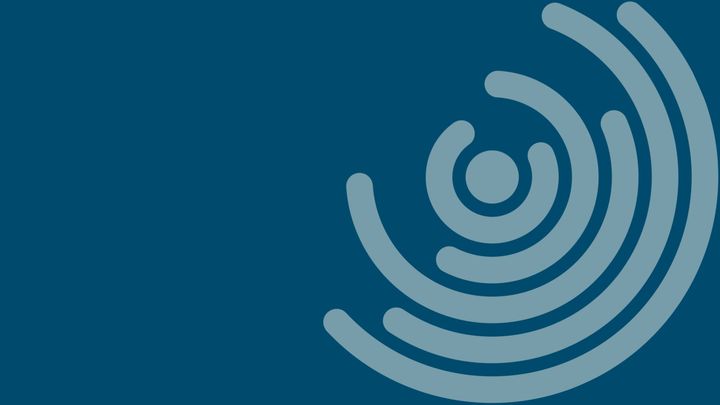 Danmarks Frie Forskningsfonds logo i blå nuancer