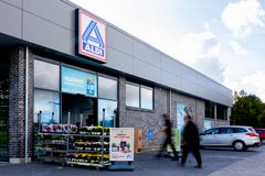 Dansk ALDI-butik indgangsparti