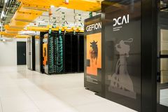 Gefion supercomputeren står et hemmeligt sted i landet.