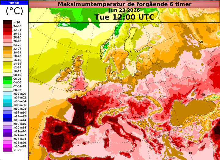 Temperaturerne i Europa lige nu er en forsmag på fremtiden.