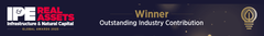 'Outstanding Industry Contribution Award 2025'. Illustration: IPE (Investment & Pensions Europe).