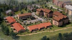 Illustration af Landskabsbyen i Egedal. Illustration: Make Moves og Vandkunsten