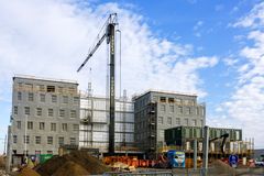 Byggeriet af nyt kontordomicil til advokatfirmaet Bruun & Hjejle i Nordhavn er i fuld gang.Foto: Industriens Pension.