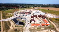 Første etape af Landskabsbyen. Dronefoto fra HHM.