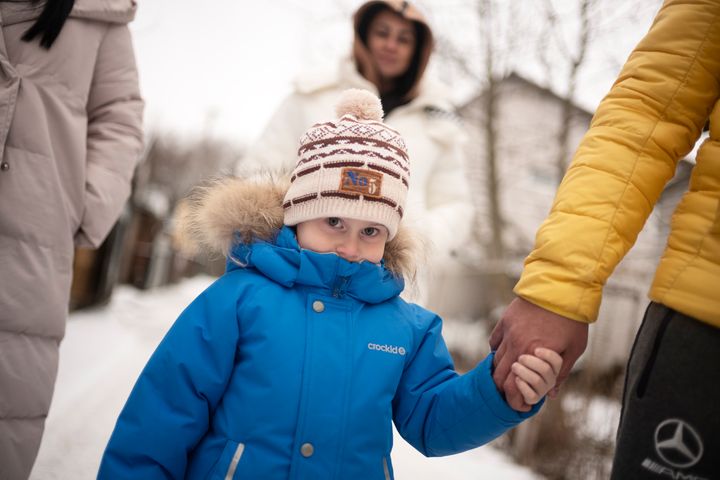 Familien Bugojevskij på flugt fra krigen i vinterkulden