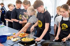 Skoleelever satte blus under kartoflerne i jagten på danmarksmestertitlen.