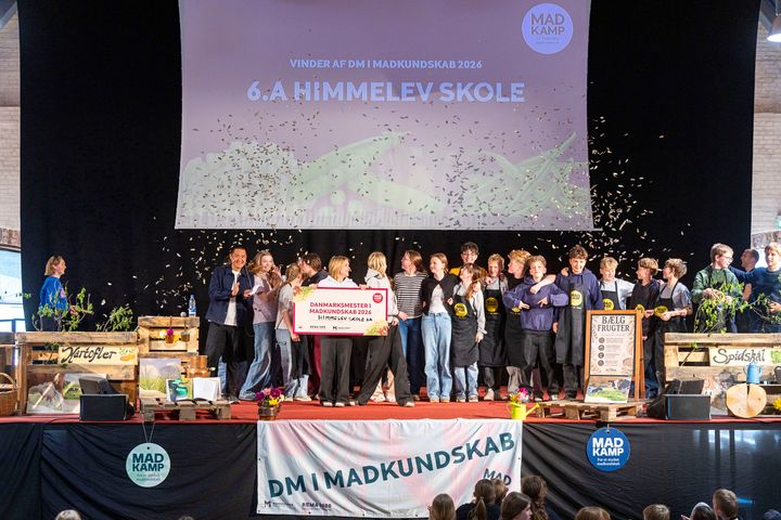 6.A fra Himmelev Skole blev kåret som danmarksmestre ved DM i Madkundskab 2026.