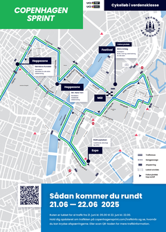 Kort over ruten.