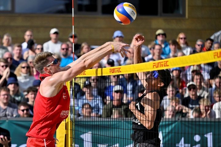 Beachvolleyball-finalen for herrer i Herning 2024. Foto: Lars Møller