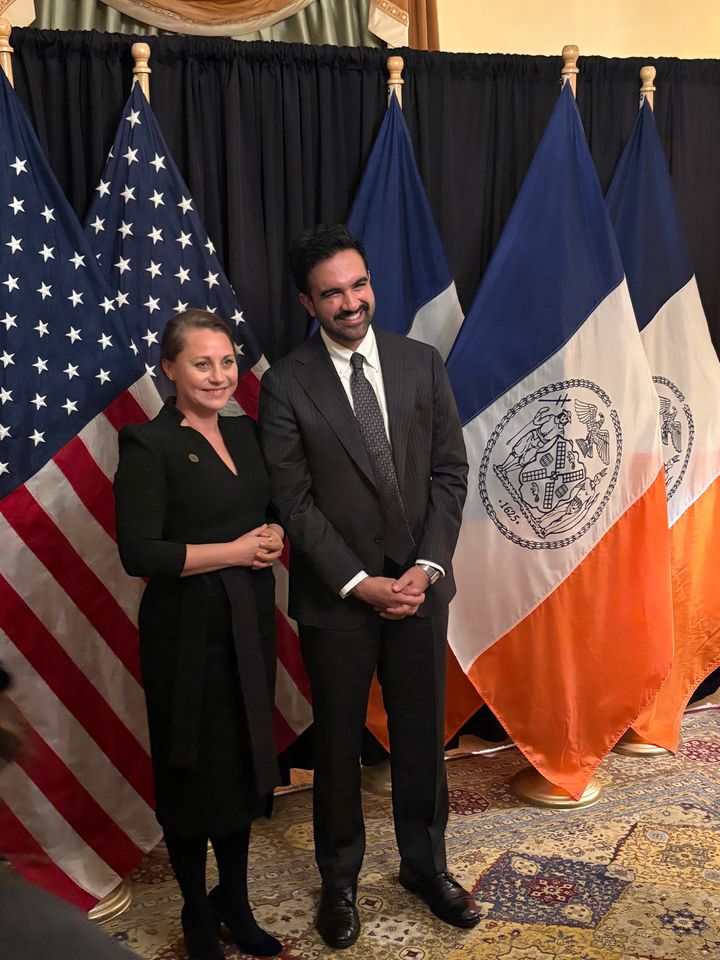 I New York skal overborgmester Sisse Marie Welling mødes med andre borgmestre for at diskutere klima- og boligudfordringer. Her med New Yorks borgmester Zohran Mamdani.