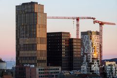 Det nyopførte AKSON Business Tower på Sydhavnen i Aarhus.
