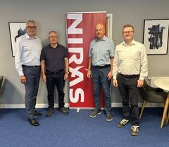 From the left: Thomas B. Olsen, EVP Process Industry; Kevin Brookes, Technical Director IPDS; Barrie Pike, Director IPDS & Thomas Vadum la Cour, Vice President Green Fuels.