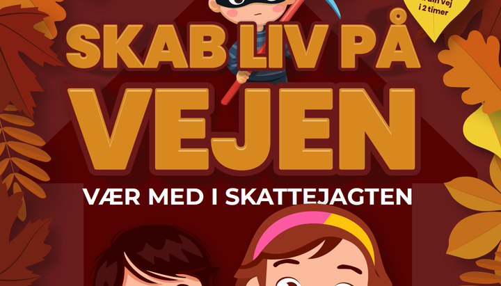 Skattejagt i efterårsferien Hareskoven med Nordsjællands politi blev en stor succes.