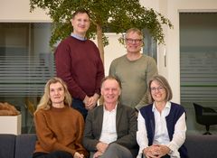 Plan og Byudvikling, 2026-2029. Øverst fra venstre: Robert Mørck, Niels Bjerre Degn. Nederst fra venstre: Bettina Ugelvig, Egil Hulgaard, Tine Hessner