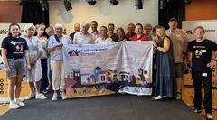 En gruppe engagerede borgere under Fællesskabsby Furesøs inspirationsarrangement i Galaksen