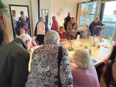 Nørklerne svarede på spørgsmål fra interesserede deltagere på byvandringen