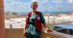 Susanne Bojesen på Røde Kors' felthospital i Gaza