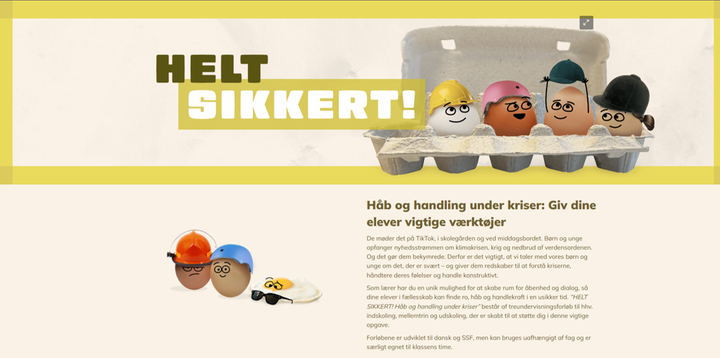 Materialet fra Røde Kors er udviklet sammen med  læringsbureauet Forstå og kan være en hjælp for lærere og elever til at tale om, når kriser og katastrofer rammer både ude i verden og helt tæt på.