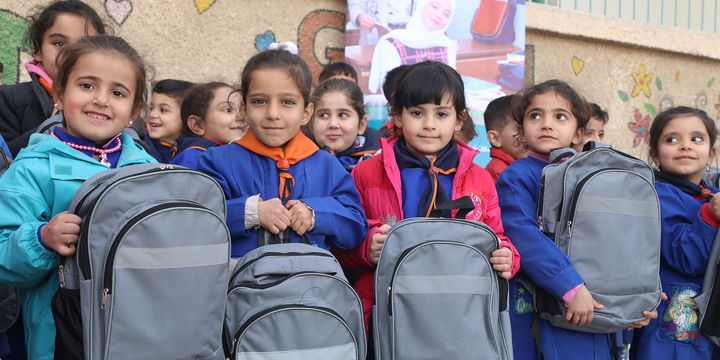 Fællesskabet med jævnaldrende i skolen giver børnene en pause fra virkelighedens alvor (Foto: ADRA Syrien)