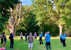 En af de mange workshops var i Tai Chi