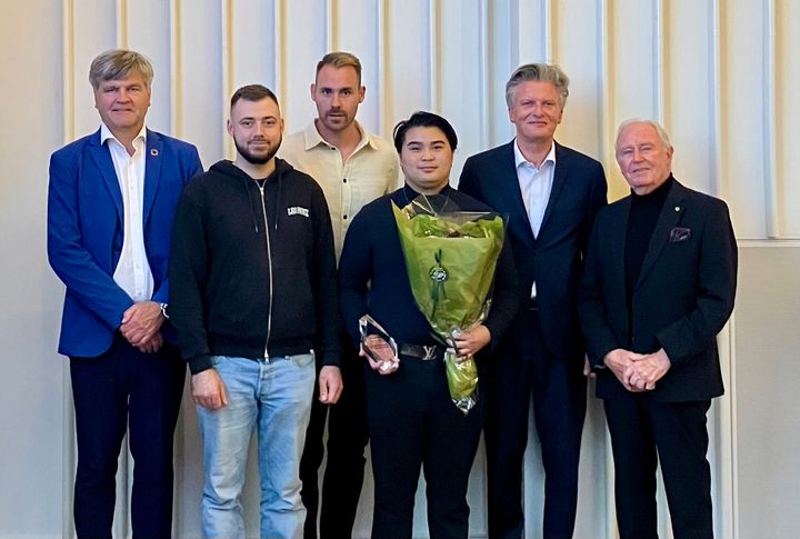 På billedet ses fra venstre Thomas Lykke Pedersen, Simon Roy Vind, Micki Øder, Lukas Just Bloch, Lars Søndergaard og John Hemming