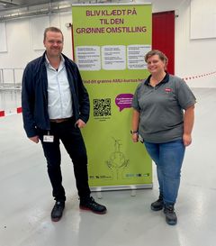 Produktionschef Jan Thimm Nordgaard sammen med Tillidsrepræsentant Christina Mølholm