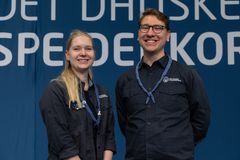 Karen Risør Bjerre og Kasper Viktor Frandsen overtager posten som forpersoner for Det Danske Spejderkorps. Det gør de efter bred opbakning på årets generalforsamling.