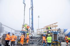 Teststøbning på Femern Bælt-projektet med CO2-reduceret beton.