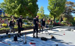 Forberedelserne til Femern-udstillingen er i gang i Miniland.