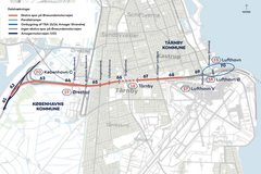 I første etape bliver Øresundsmotorvejen mellem afkørsel 20, København C, og afkørsel 17, Lufthavn V udvidet med ekstra spor og samtidig etableres der en parallel rampe mellem afkørsel 19, Ørestad, og afkørsel 20, København S.